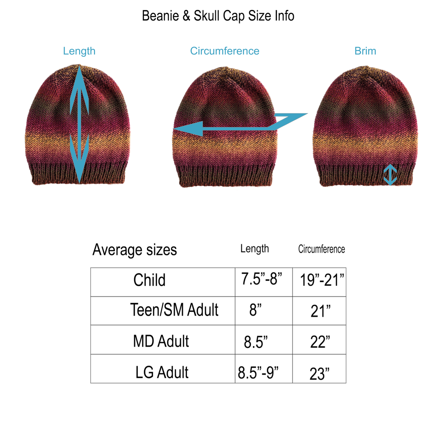 Winter Pony Hole Skull Caps