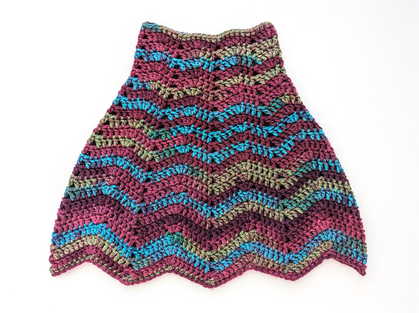 Ripple Cropped Poncho