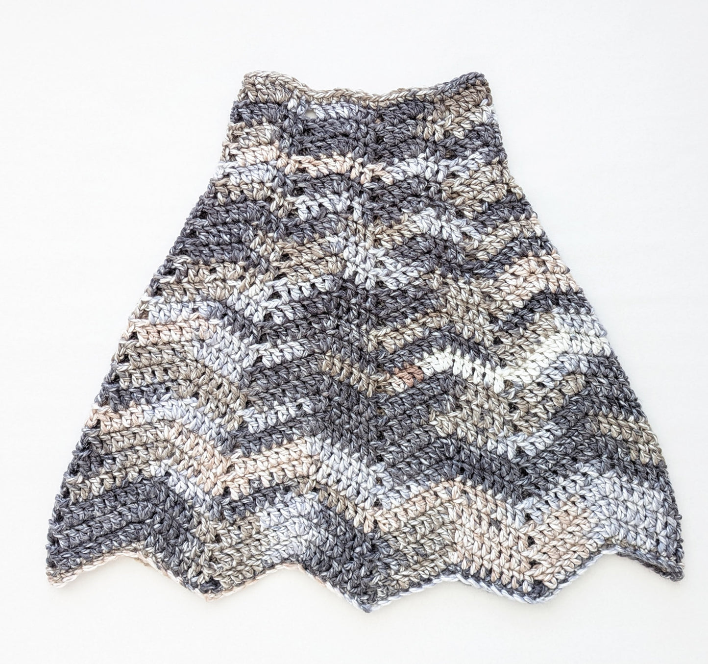 Ripple Cropped Poncho