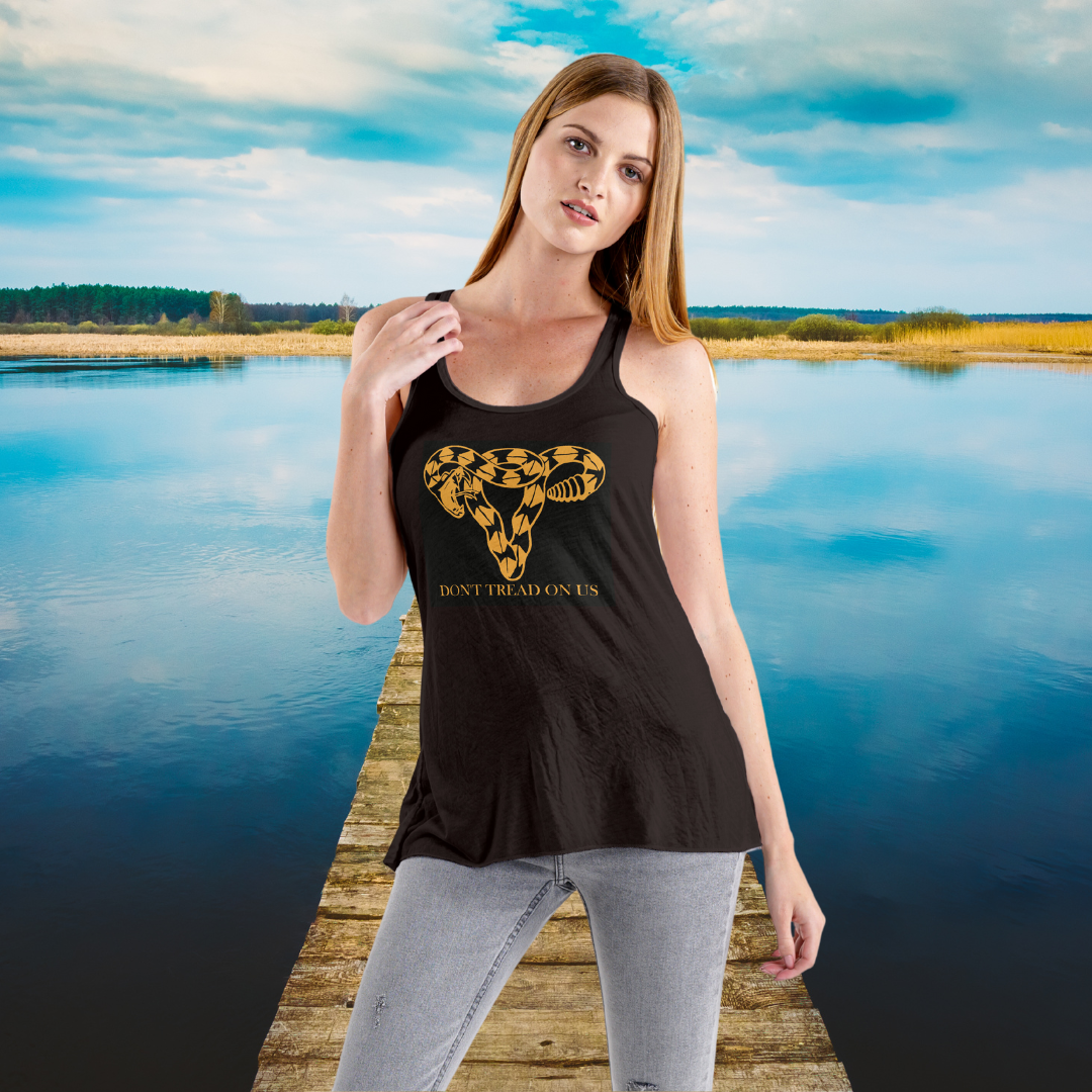 Don't Tread on Us Flowy Tank Top (Black only)